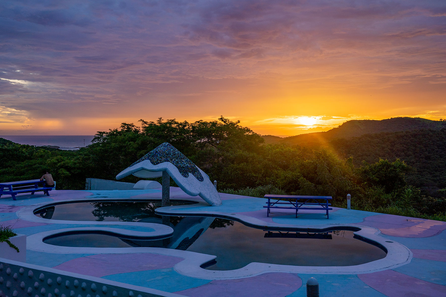 Sunset at Two Brothers Surf Resort