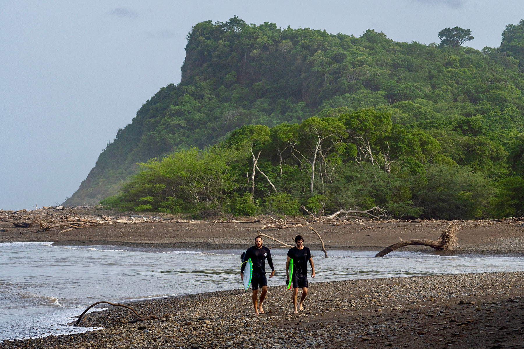 Surfing at Two Brothers Surf Resort