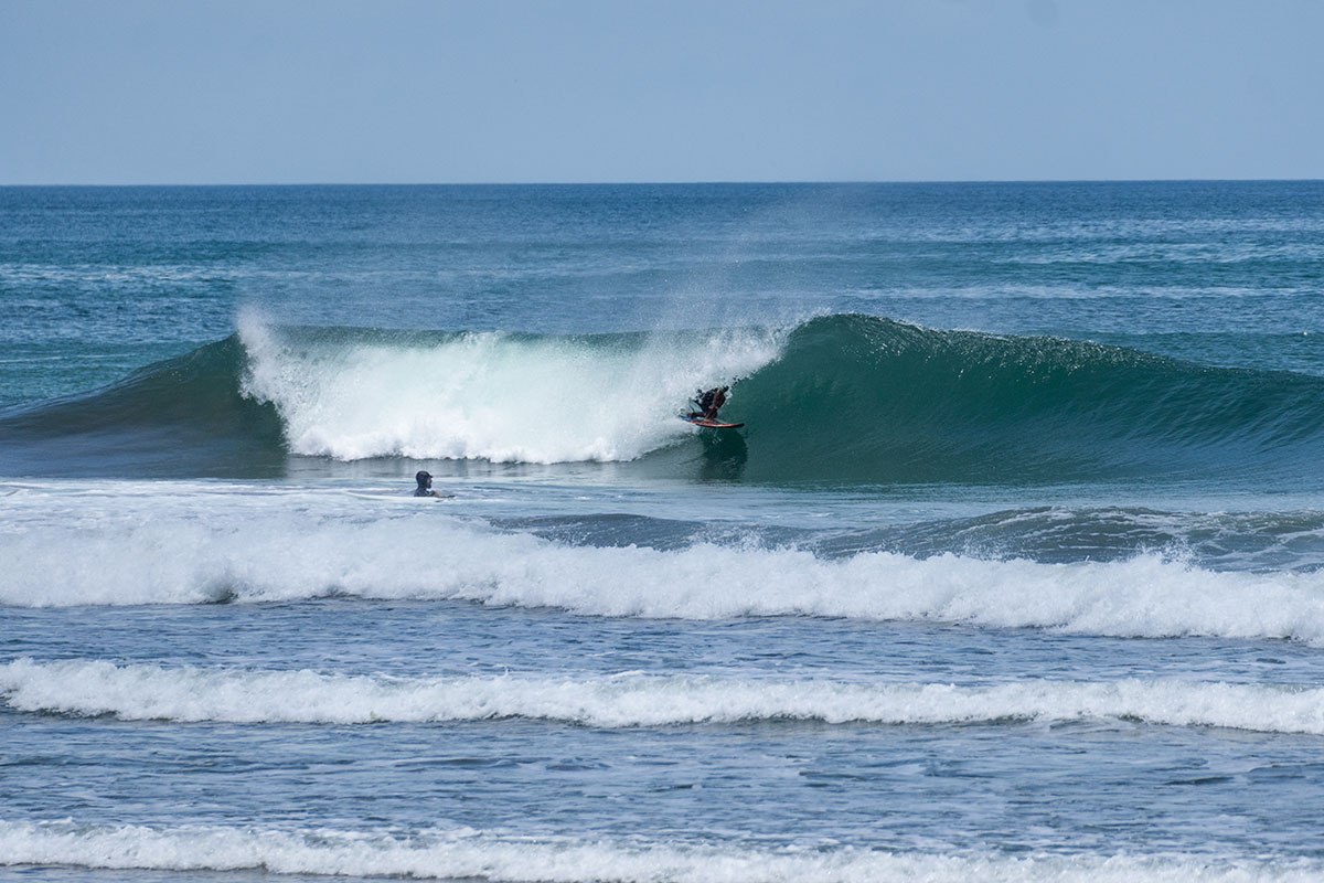 Surfing at Two Brothers Surf Resort