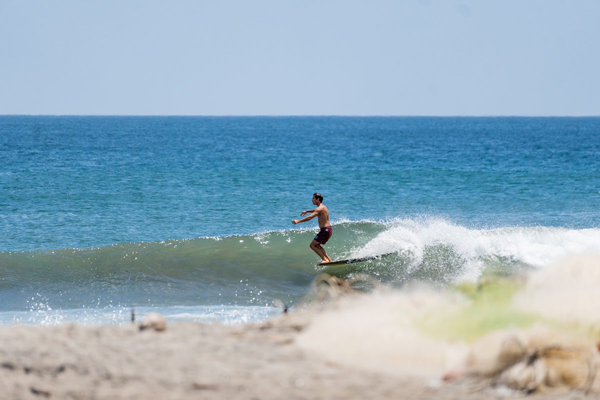 Surfing at Two Brothers Surf Resort