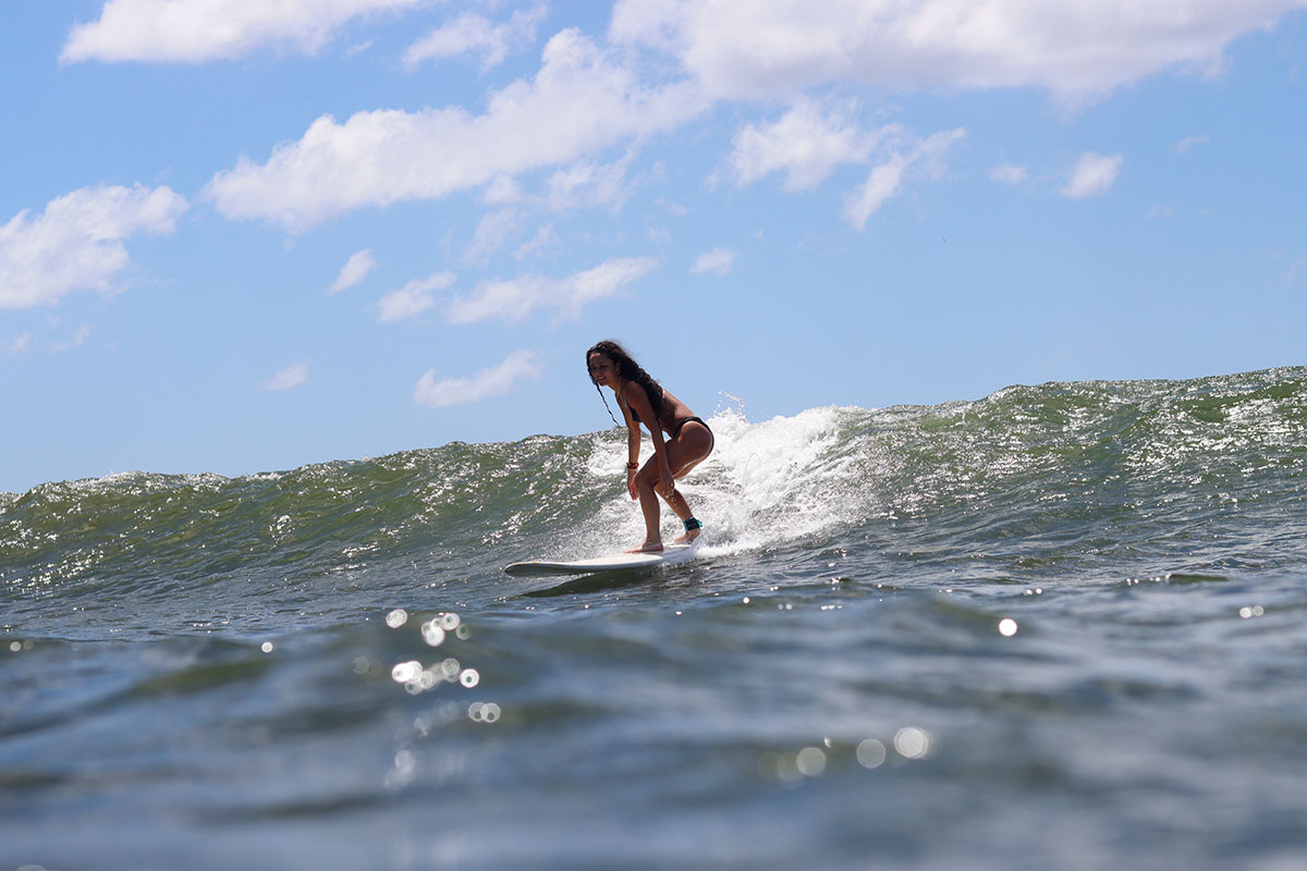 Surfing at Two Brothers Surf Resort